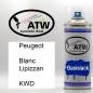 Preview: Peugeot, Blanc Lipizzan, KWD: 400ml Sprühdose, von ATW Autoteile West.